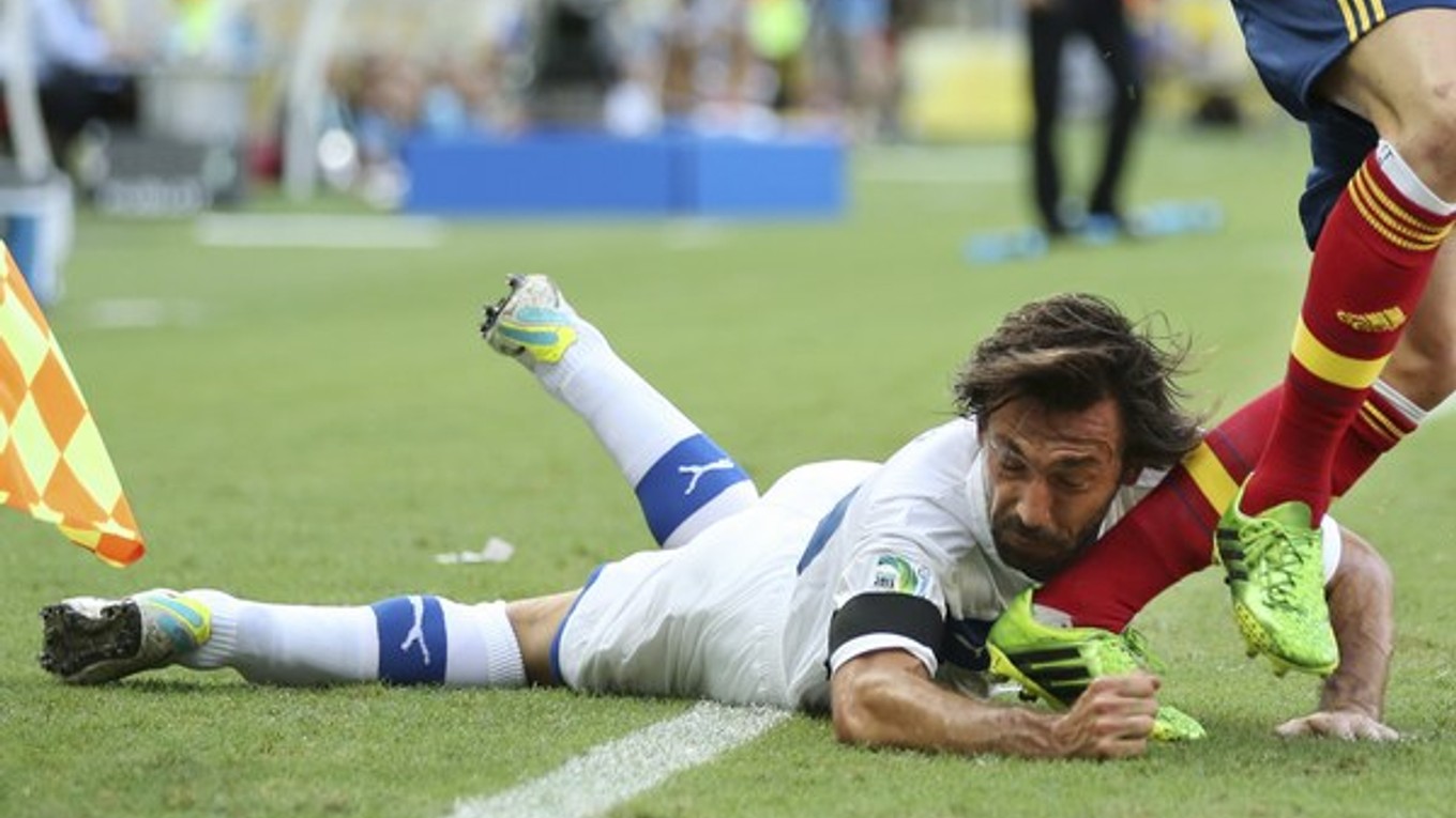 Taliansky futbalista Andrea Pirlo.