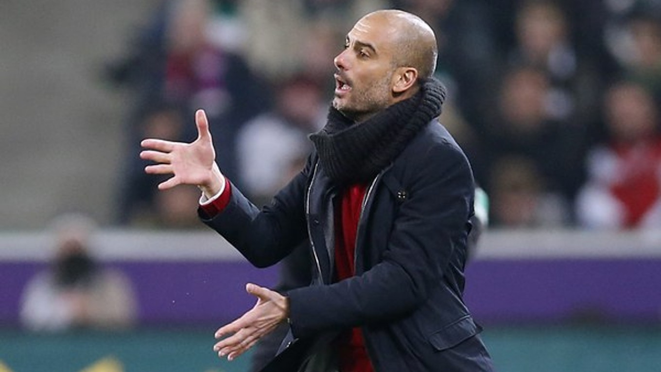 Tréner Bayernu Guardiola.