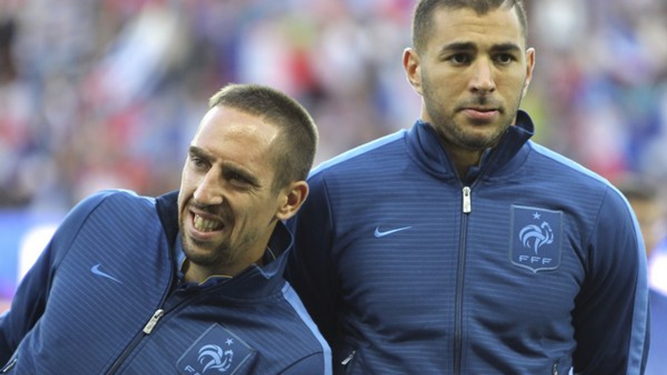 Franck Ribery (vľavo) a Karim Benzema.