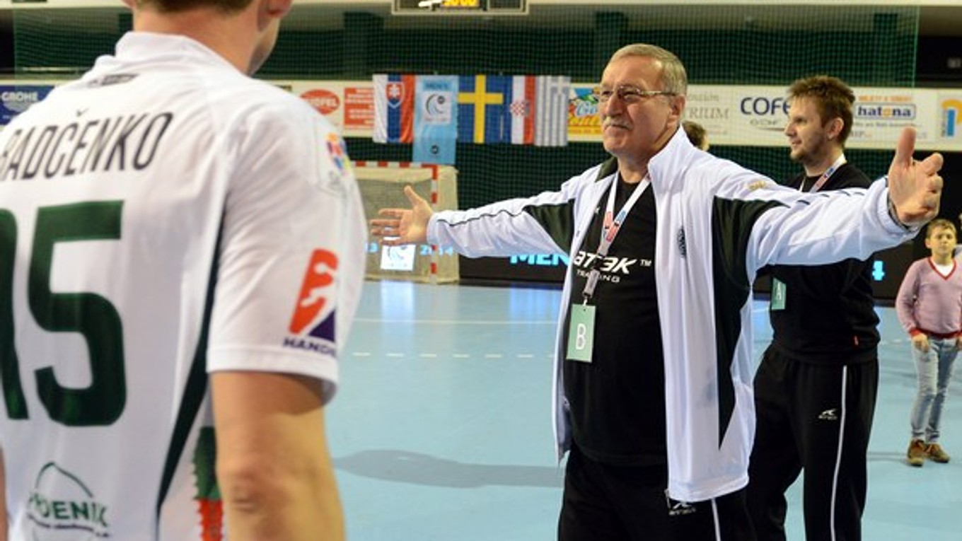 Radosť hádzanárov Tatrana Prešov po výhre v zápase skupinovej fázy Pohára EHF Prešov - Kristianstad.