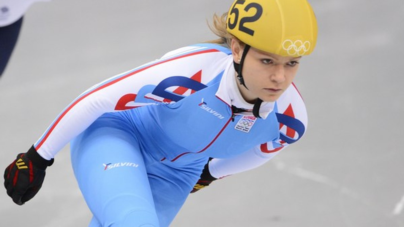 Slovenská rýchlokorčuliarka Tatiana Bodóvá počas kvalifikácie šortreku na 1500 metrov žien.