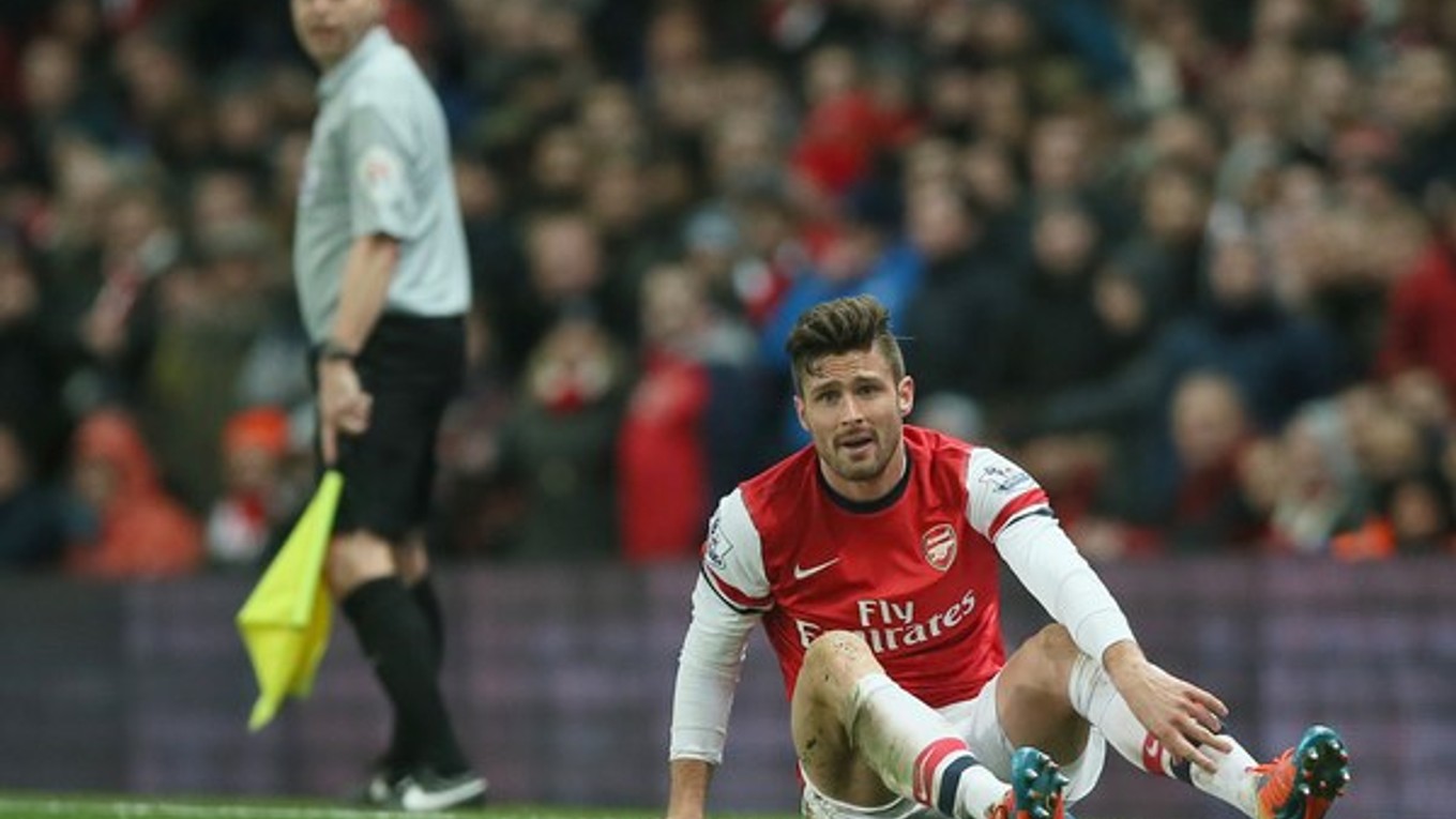 Oliver Giroud z Arsenalu.
