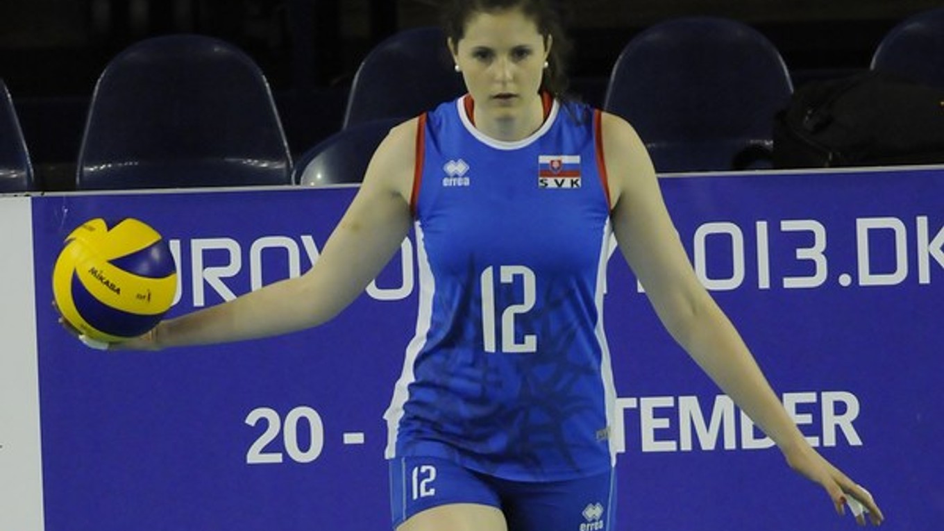 Slovenská volejbalistka Monika Stankovianska.