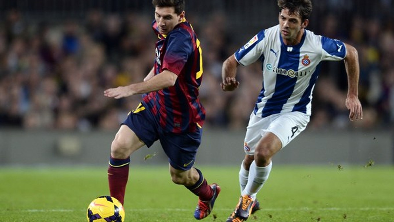 Leo Messi zatiaľ nedal gól ani Espanyolu.
