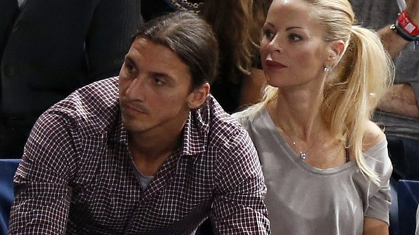 Tenisové finále sledovala aj futbalová hviezda Zlatan Ibrahimovič s partnerkou Helenou Seger.