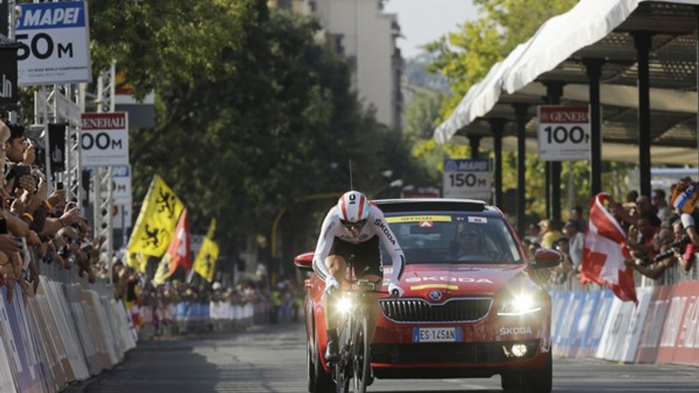 Cancellara počas časovky.