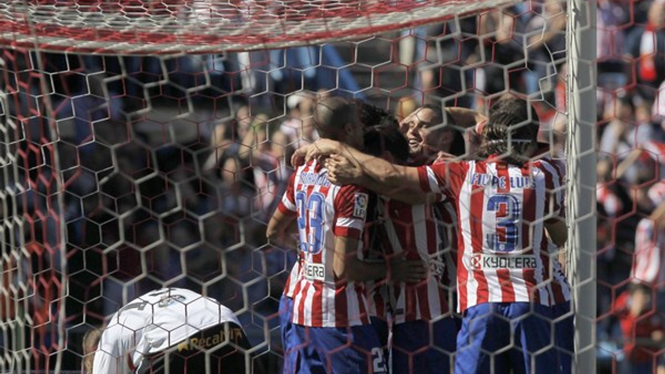Hráči Atlética sa tešia z gólu do siete Celty.
