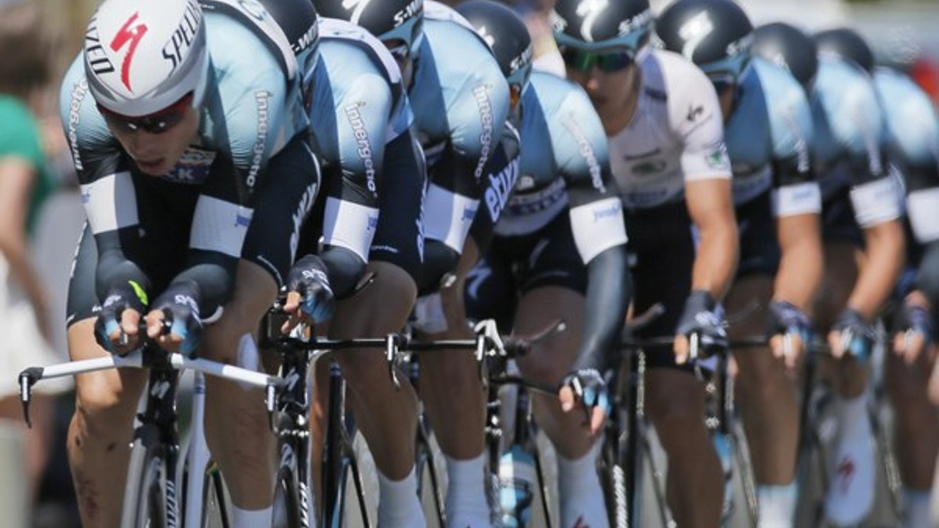 Peter Velits bol spolu so svojim tímom Omega Pharma-Quick Step tesne druhý.