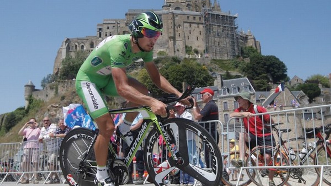 Peter Sagan počas 11. etapy Tour.