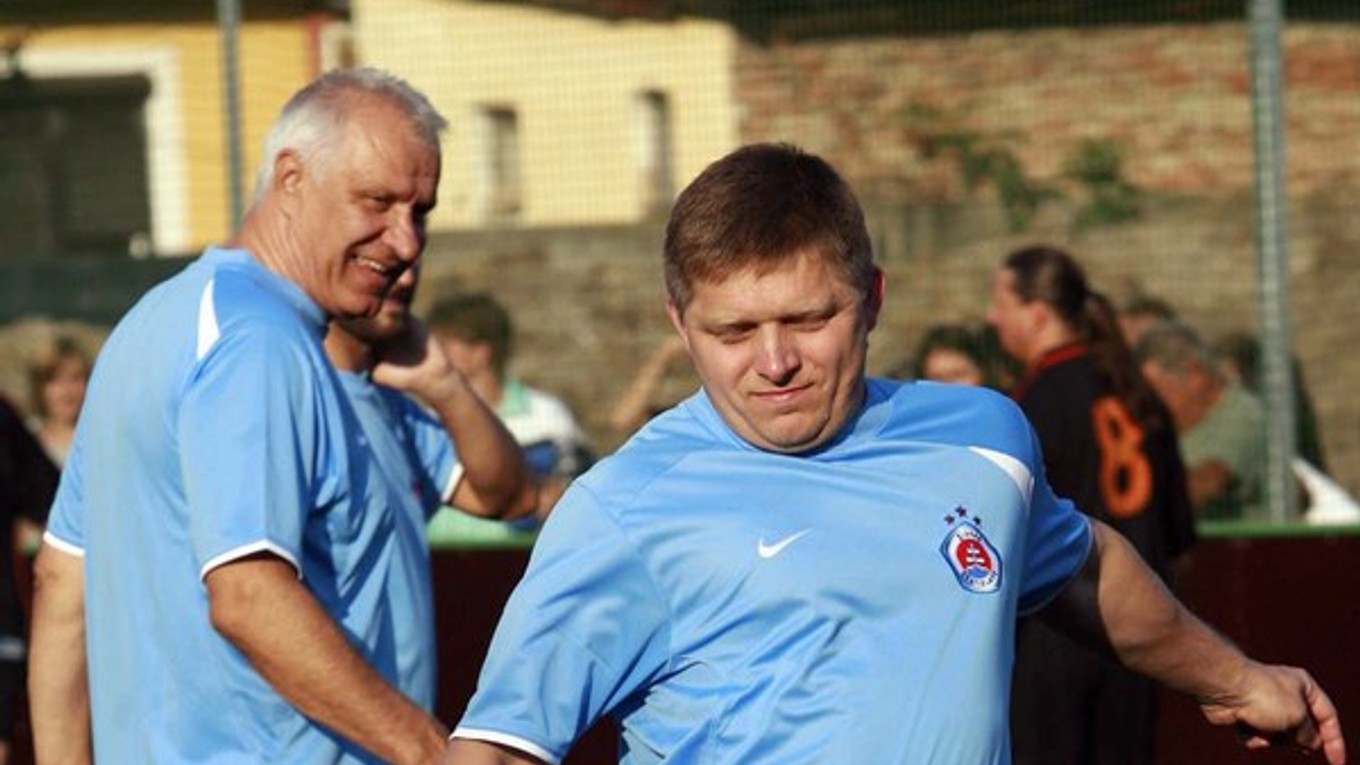 Dušan Galis s premiérom.