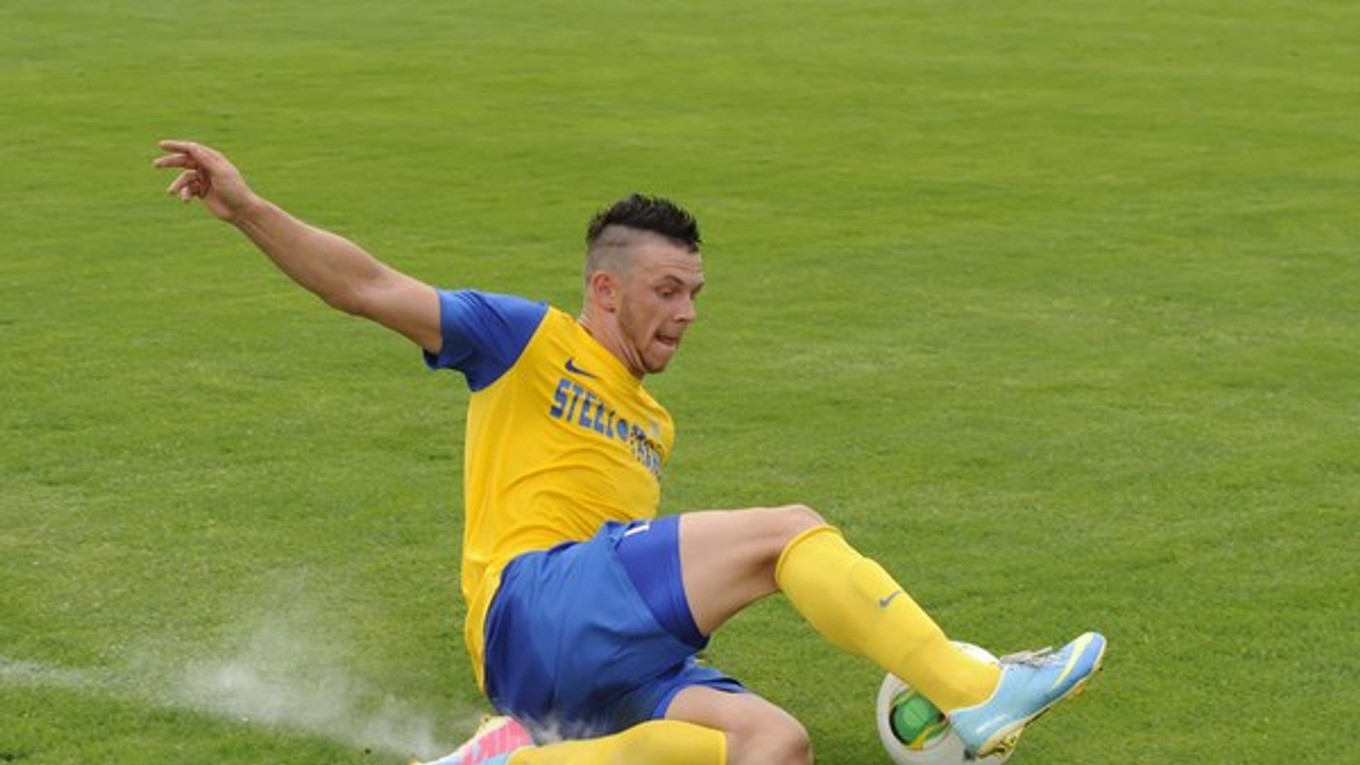 Erik Pačinda z Košíc v zápase s Nitrou.