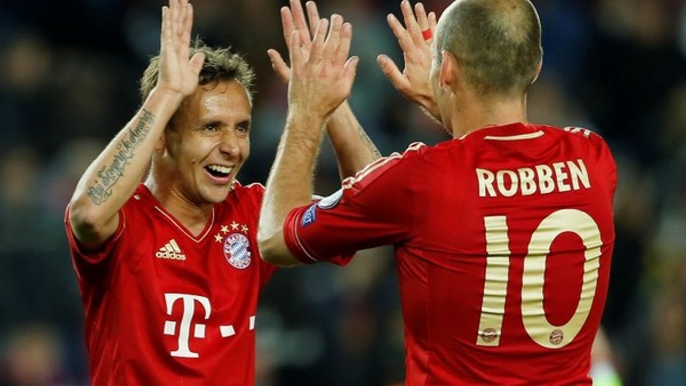 Rafinha a Arjen Robben