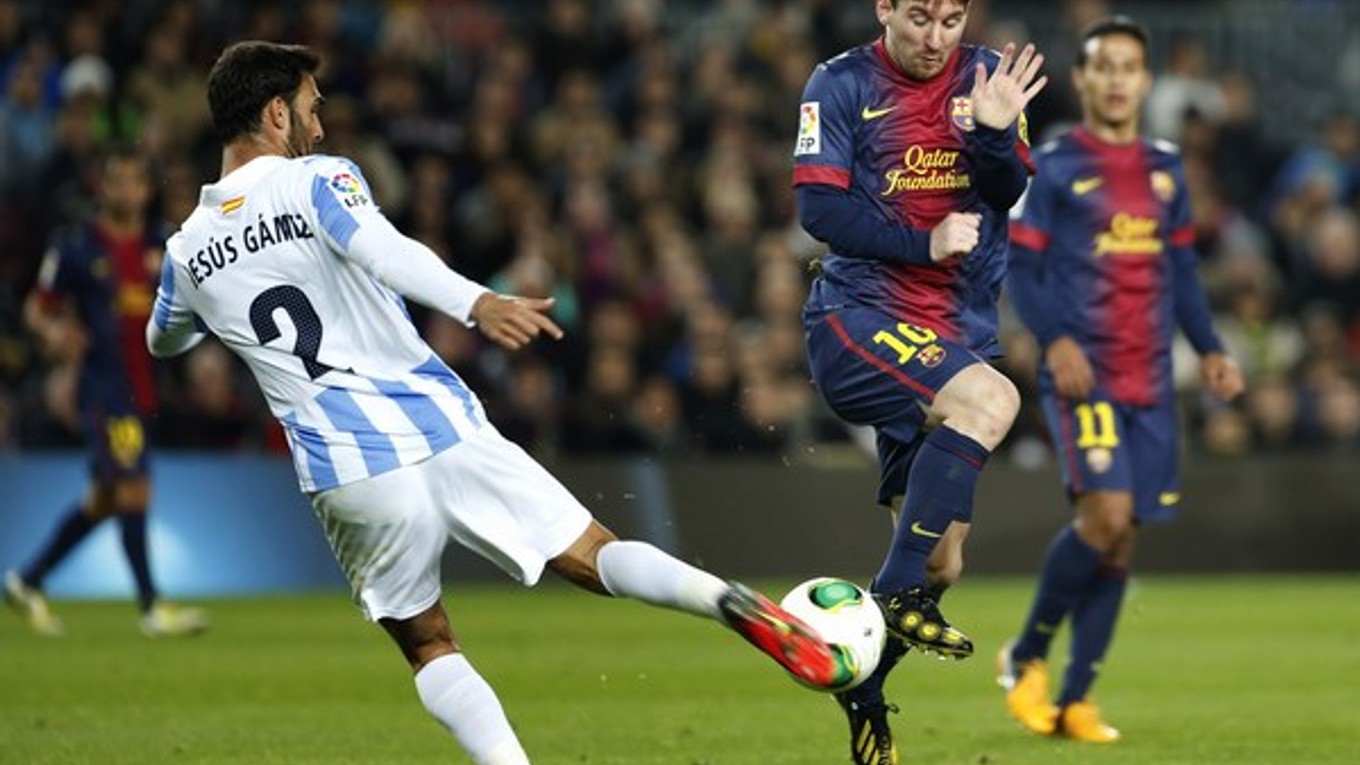 Messi počas zápasu.