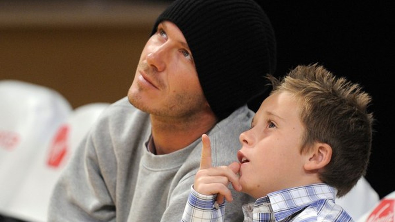 David Beckham so synom Brooklynom.