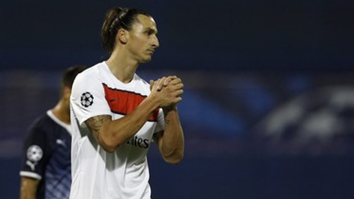 Zlatan Ibrahimovič zápas nedohral.