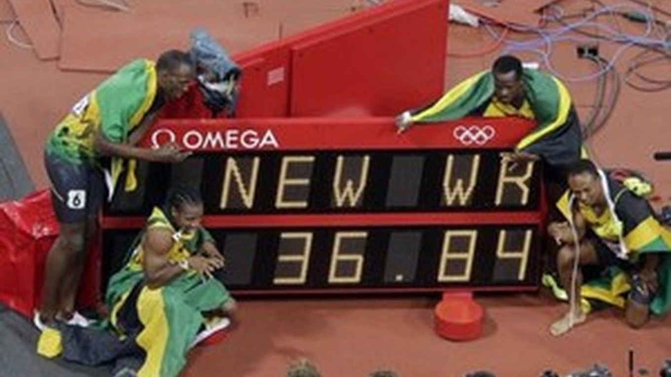 Svetový rekord jamajskej štafety na olympiáde.