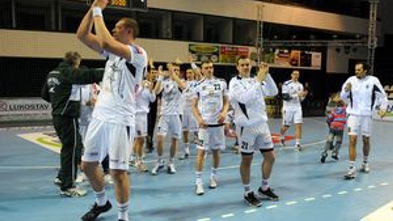 Hádzanári Prešova po zápase s dánskym tímom Nordsjaelland Haandbold.