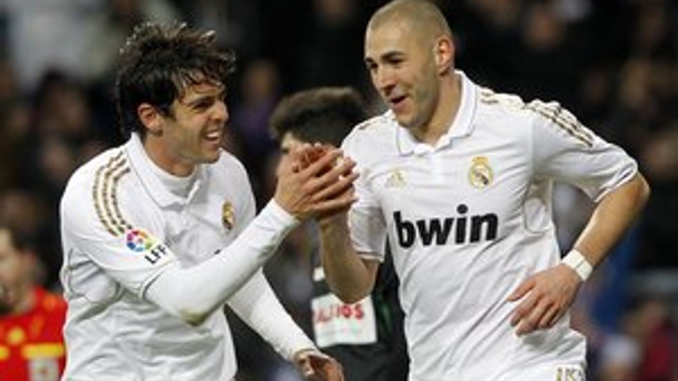Kaká (vľavo) a Karim Benzema.