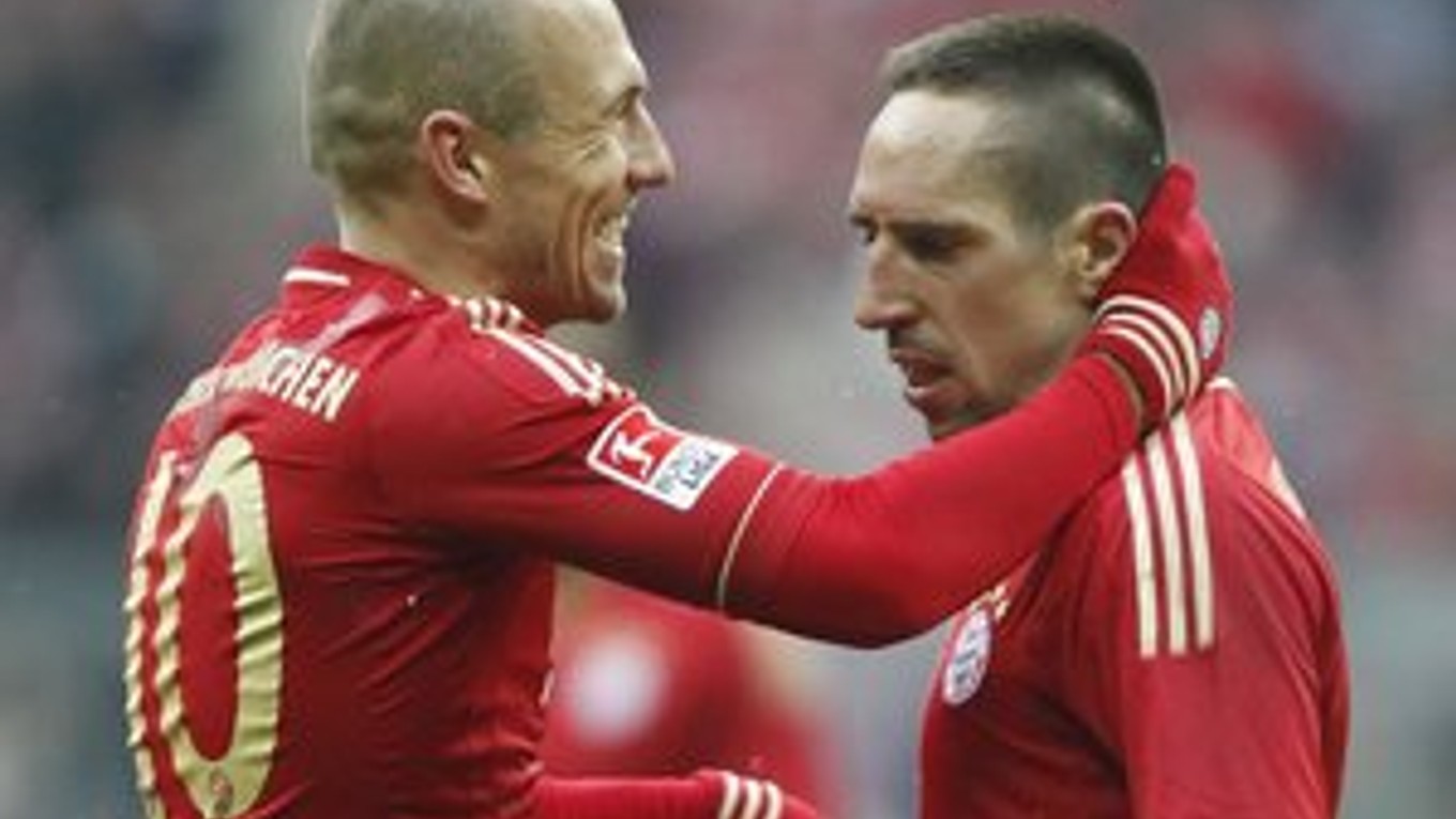 Franck Ribéry (vpravo) a Arjen Robben.