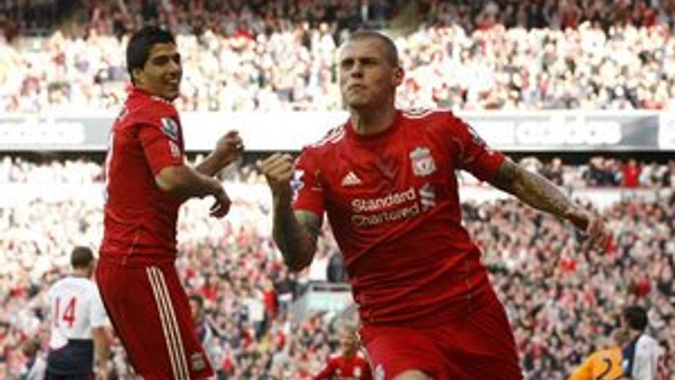 Martin Škrtel (27 r.) prišiel do Liverpoolu na jar 2008 a odvtedy dal sedem gólov, posledný z nich strelil včera vo finále Carling cupu.