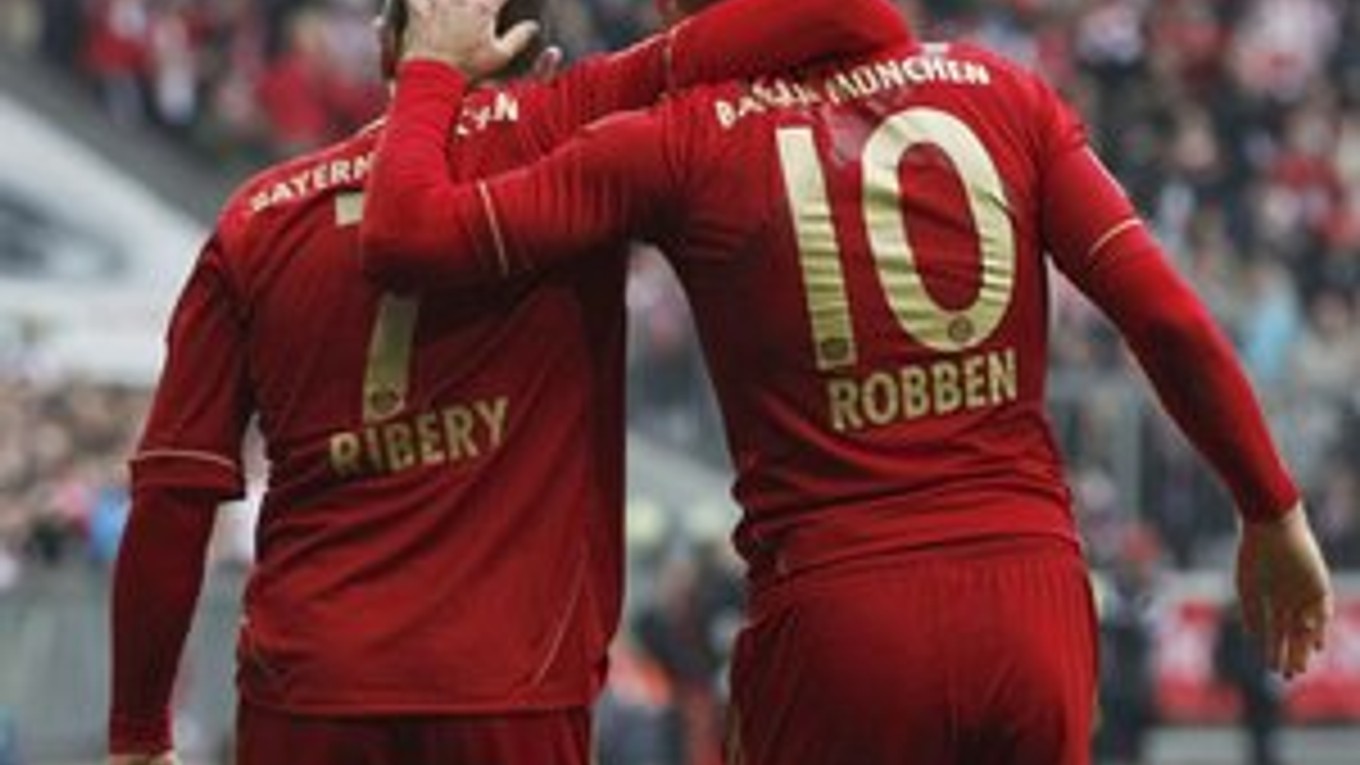 Franck Ribéry a Arjen Robben z Bayernu Mníchov.