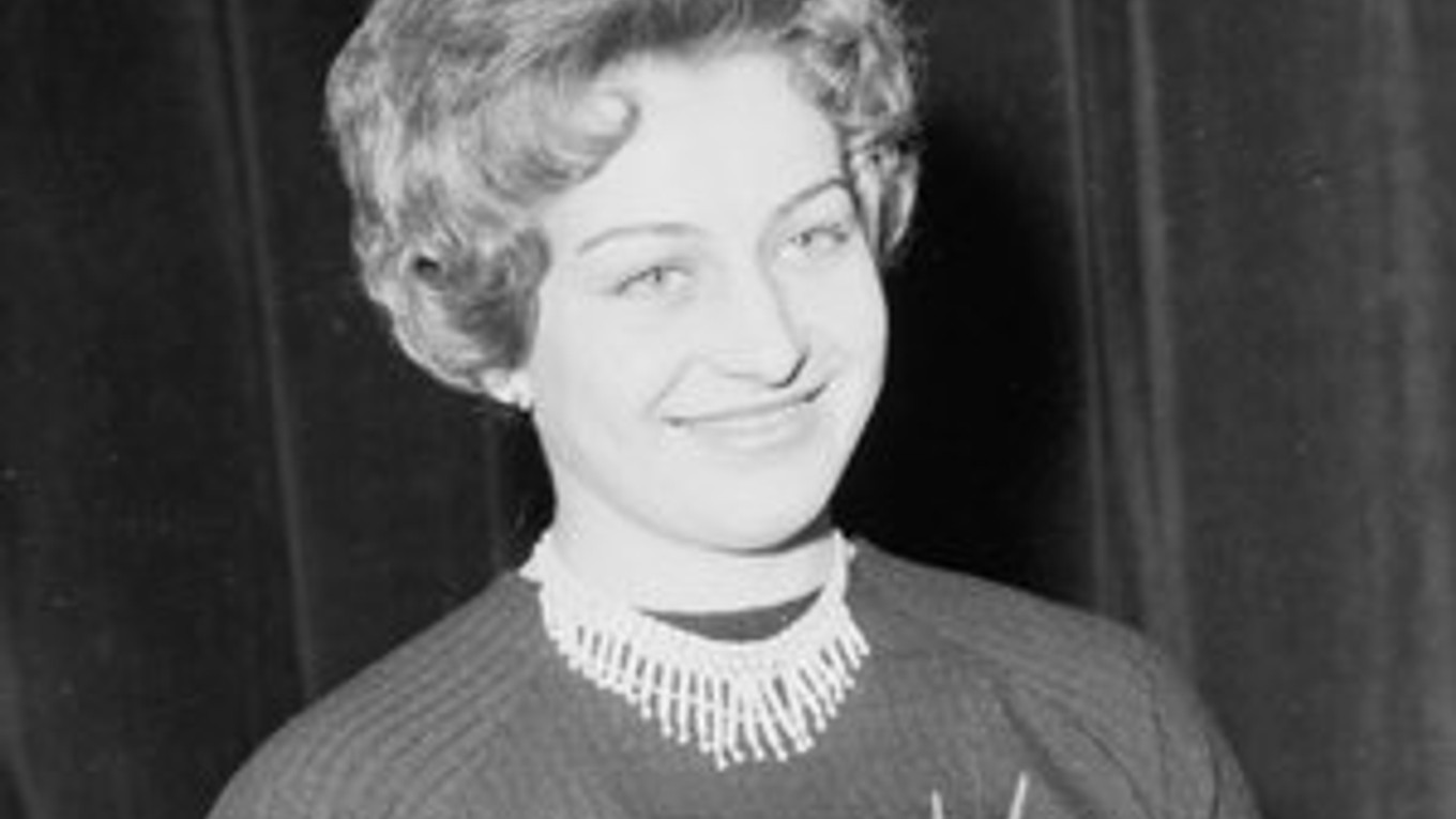 Věra Čáslavská v roku 1963.