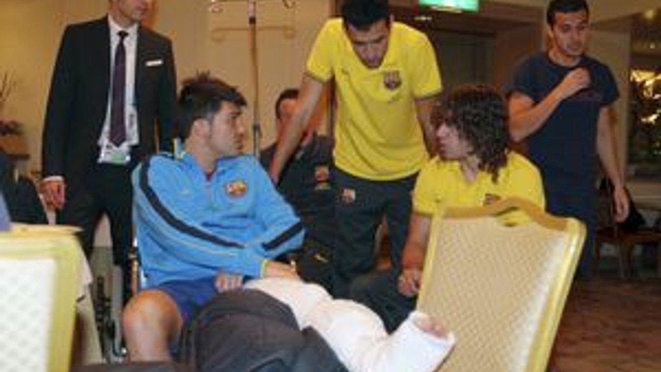 David Villa si nezahrá pre zlomeninu nohy pol roka.