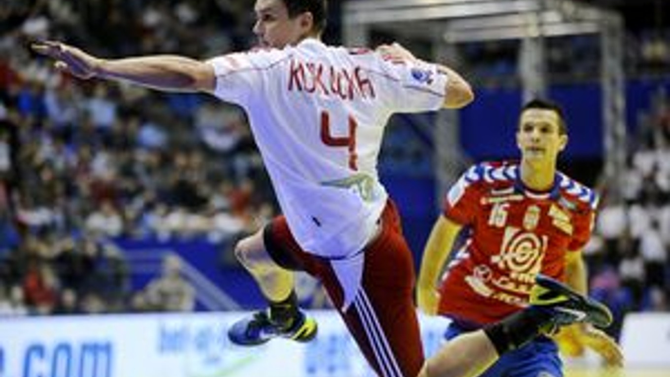 Peter Kukučka počas zápasu so Srbskom.
