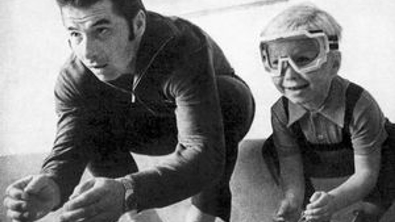 Jiří Raška so synom.