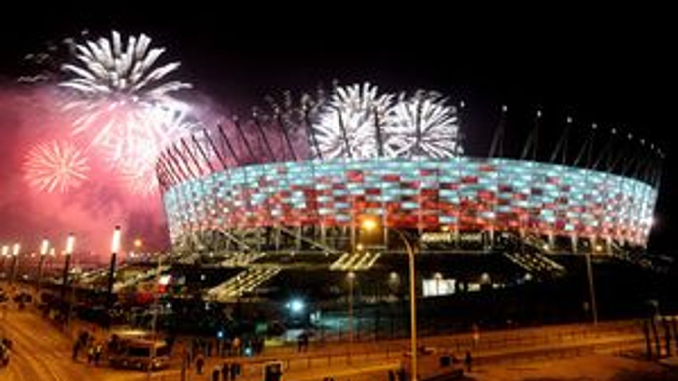 Slávnostné otvorenie štadióna vo Varšave.