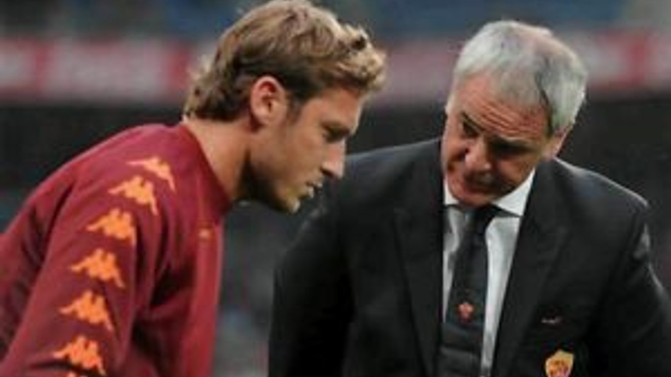 Francesco Totti a Claudio Ranieri