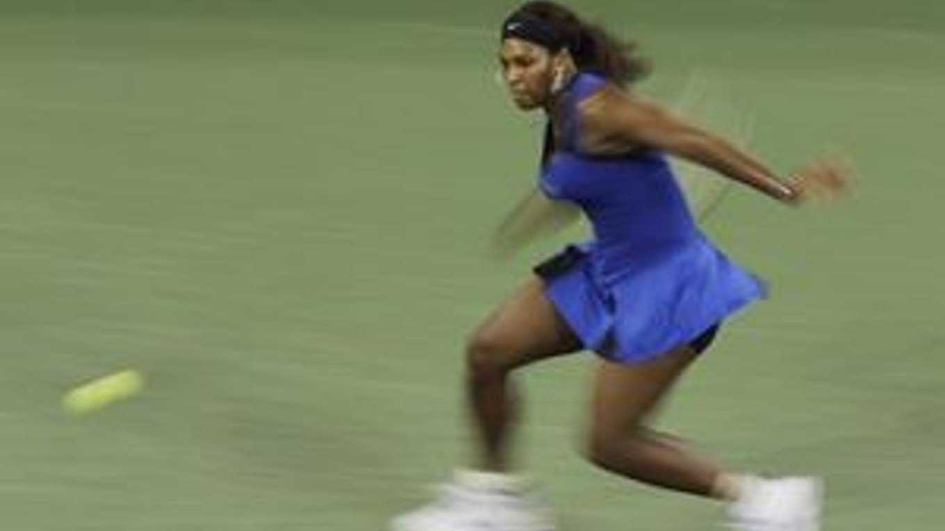 Američanka Serena Williamsová počas semifinálového zápasu.