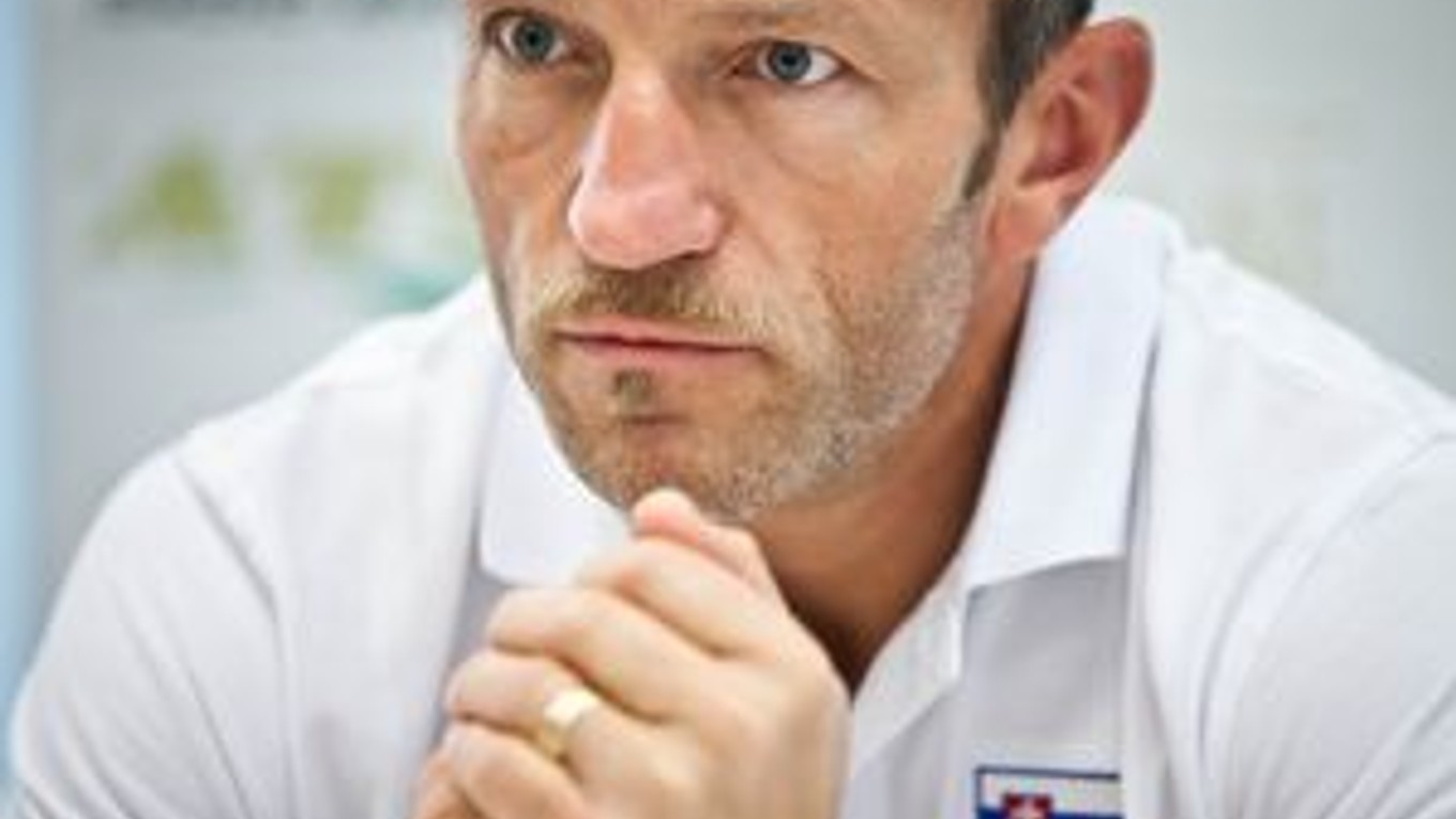 Tréner Slovenska Emanuele Zanini.