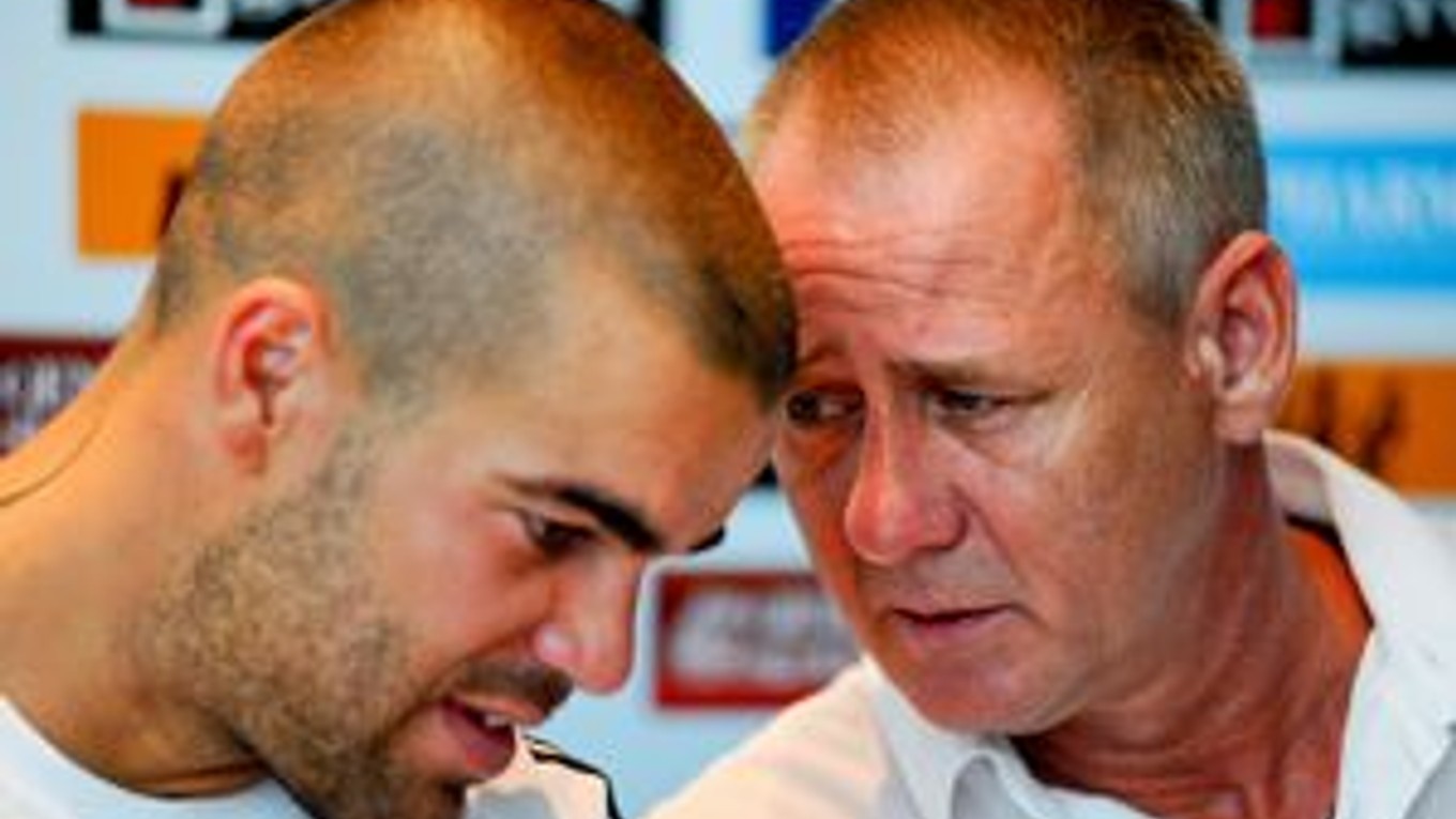 Ivan Kmotrík s Filipom Šebom.