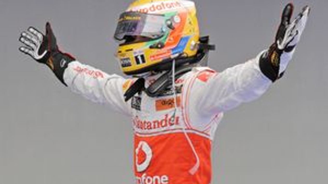 Lewis Hamilton po Veľkej cene Nemecka.