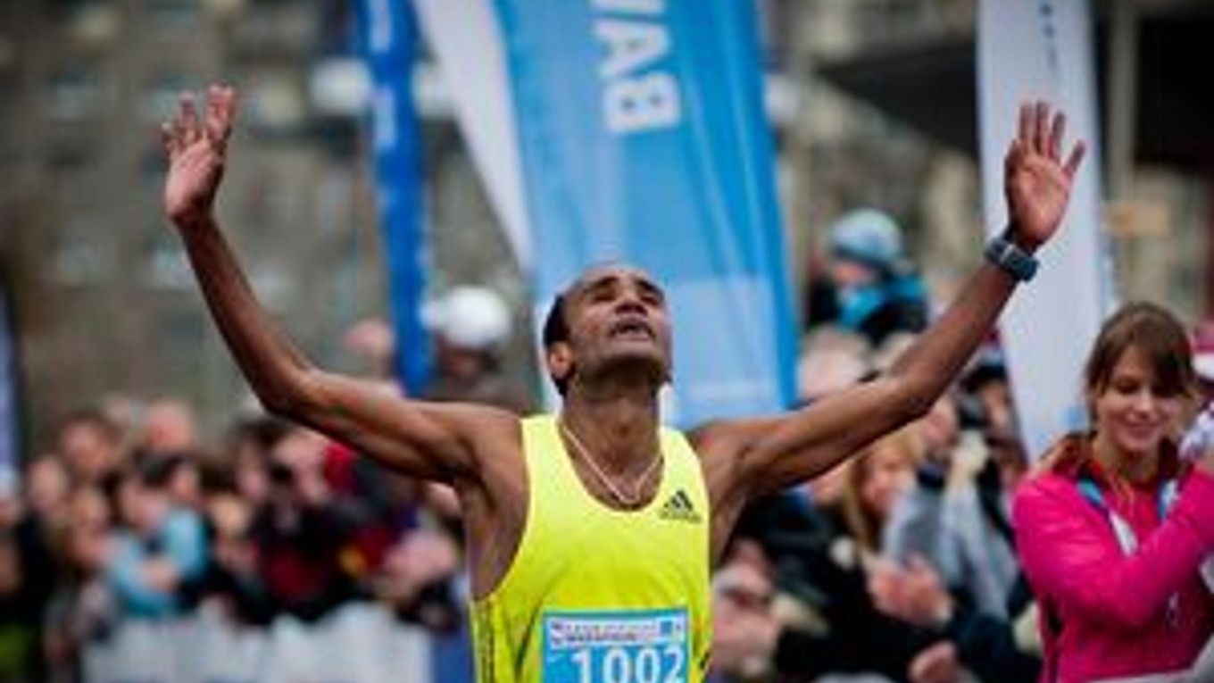 Ashenafi Erkolo v cieli bratislavského maratónu.