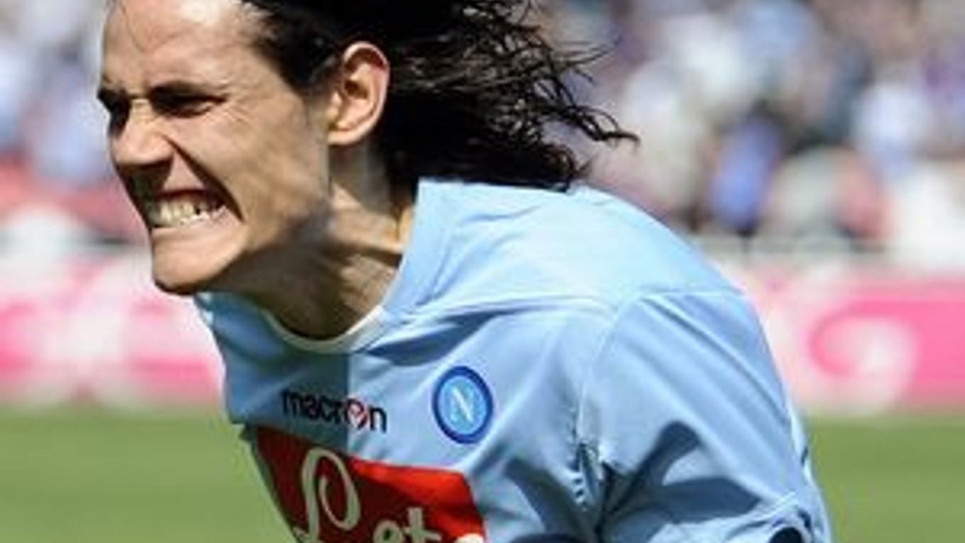 Edinson Cavani z SSC Neapol.