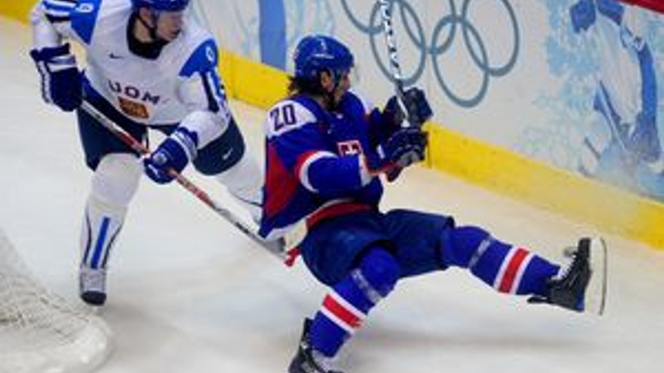 Mikko Koivu v zápase proti Slovensku.