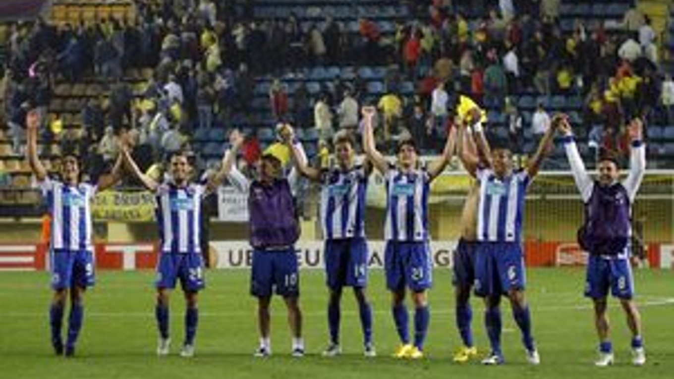 Oslavy postupu v podaní hráčov FC Porto.