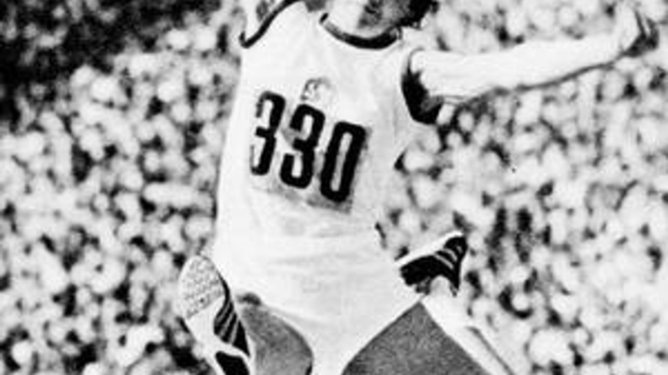 Skokanka Eva Šuranová na mníchovskej olympiáde.