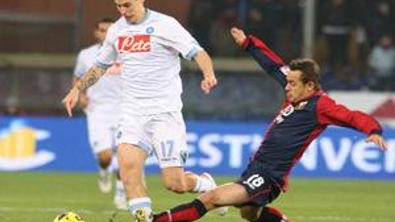 Marek Hamšík v zápase proti Janovu.