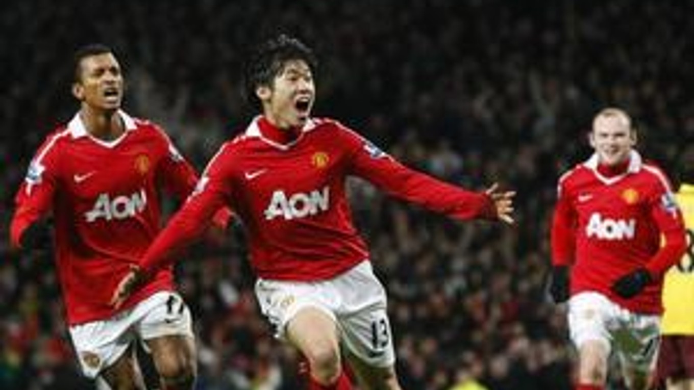 Kórejčan Park Ji-Sung sa stal hrdinom derby medzi Manchestrom United a Arsenalom.