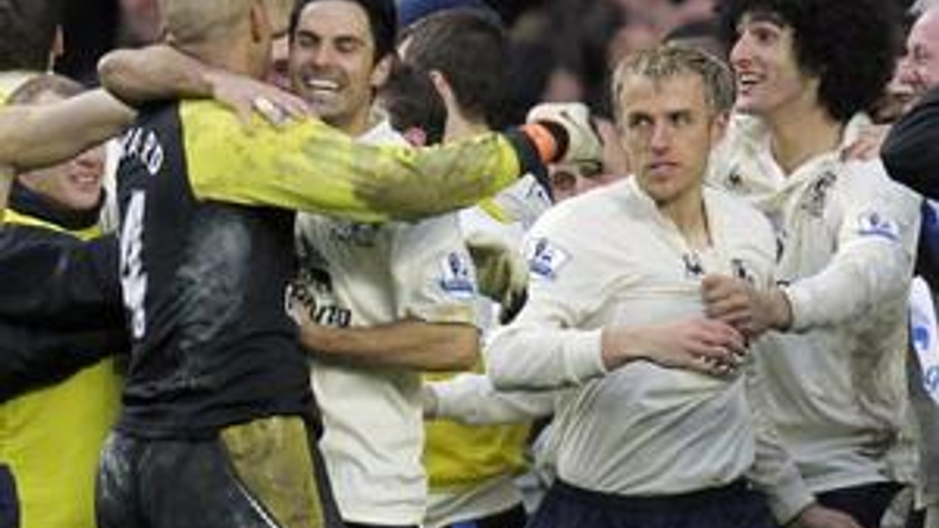 Postupová radosť Evertonu.