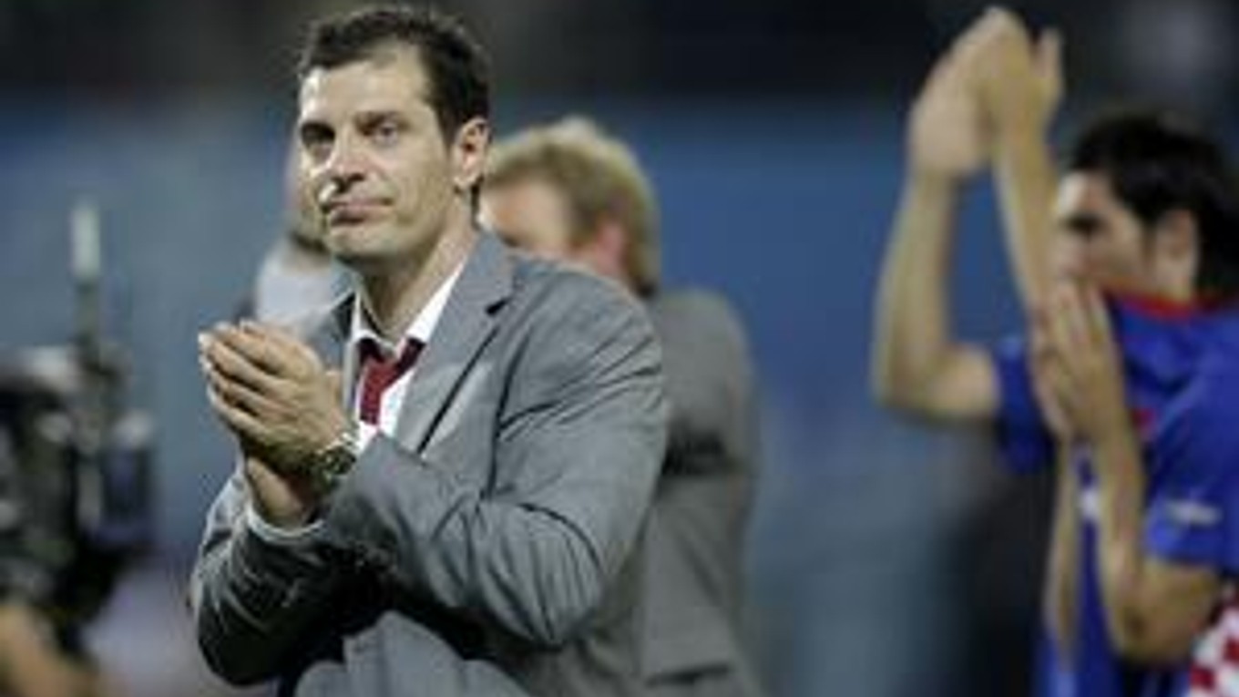 Tréner Chorvátov Slaven Bilič.