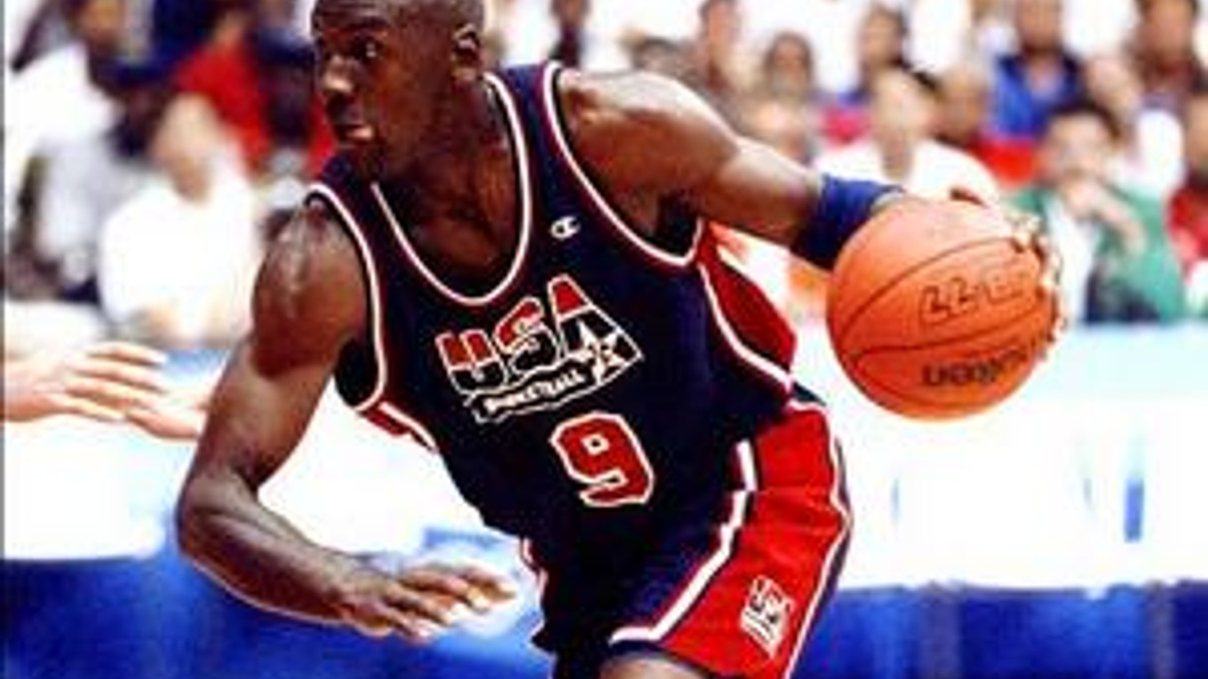 Michael Jordan počas olympiády v Barcelone.