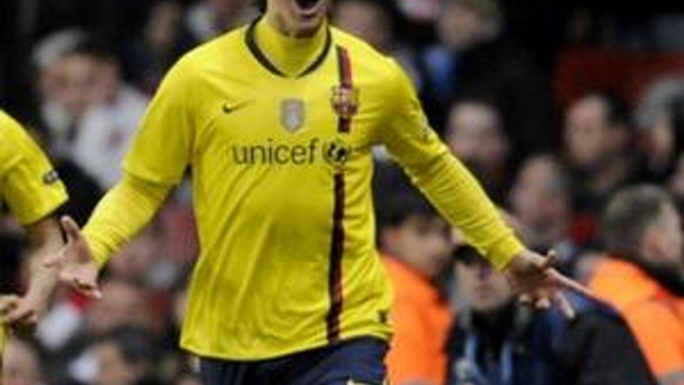 Zlatan Ibrahimovič v drese FC Barcelona.