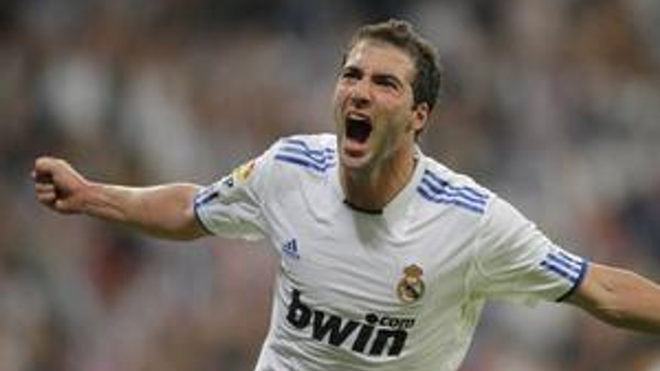 Jeden z troch gólov Realu v zápase s Espanyolom strelil Gonzalo Higuaín.