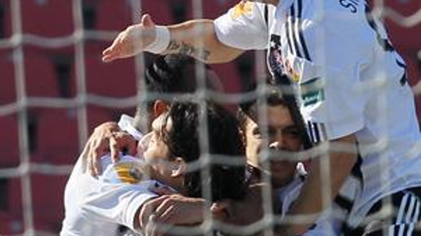 Radosť futbalistov Partizanu.