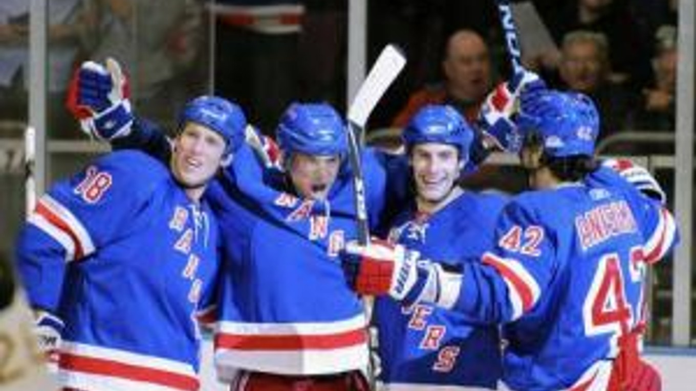 Radosť hokejistov NY Rangers.