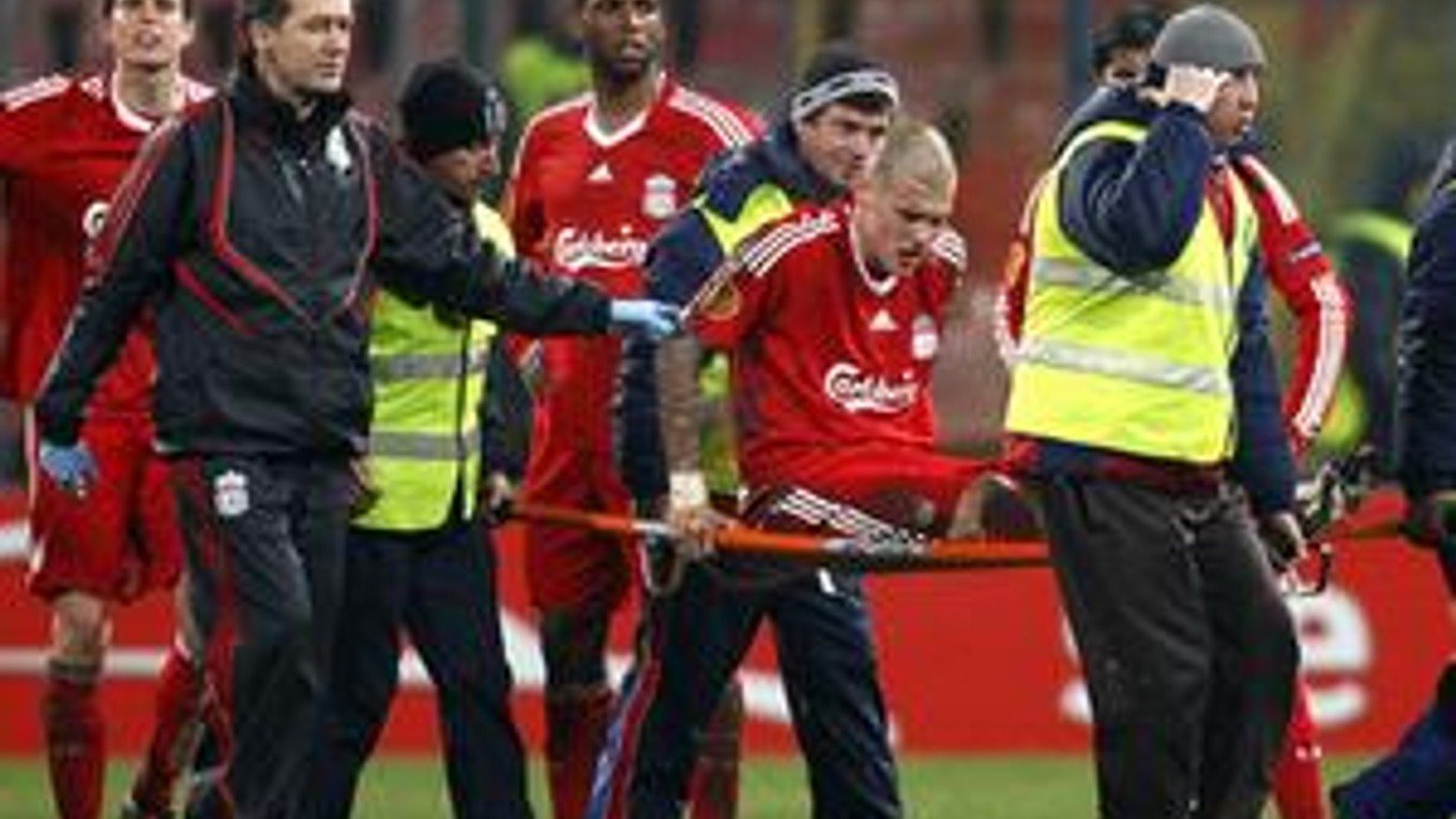 Zranený Martin Škrtel.